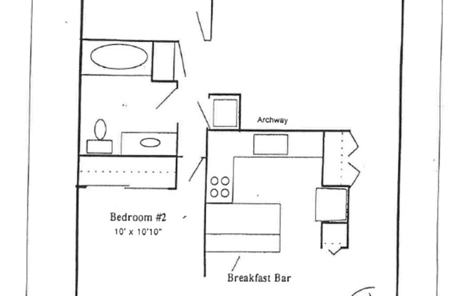 2 beds, 1 bath, 860 sqft, $1,399, Unit I102