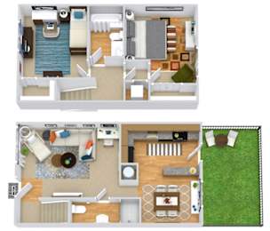 2 beds, 2 baths, 823 sqft, $1,584