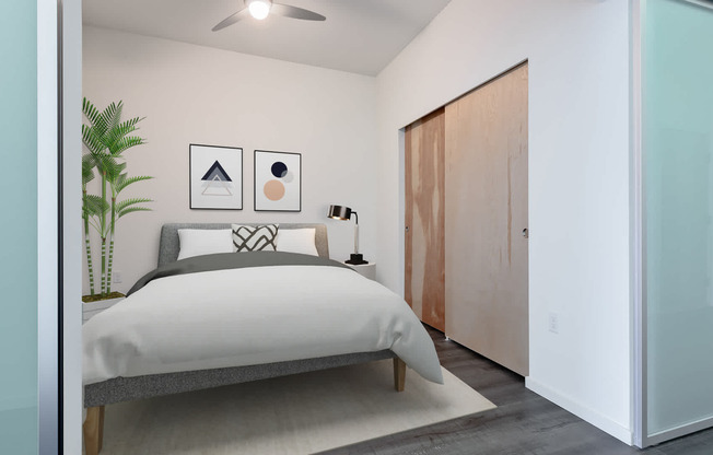 Bedroom with Hard Surface Flooring