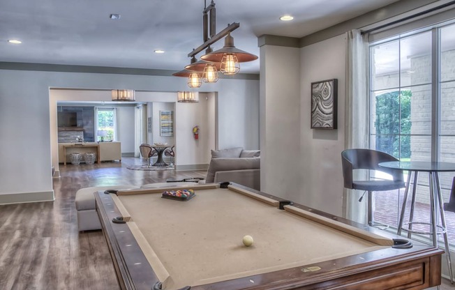 Luxury Apartments in Roswell | Wesley St. James Apartments | Resident Clubhouse with Billiards