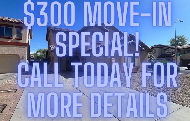 **$300 Move-In Special** BEAUTIFUL 3 BEDROOM 2 BATHROOM HOME IN GLENDALE WITH DEN!