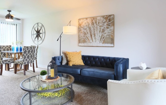 Modern Apartments for Rent in Wilsonville - Boulder Creek - Living Room with Couch