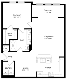 1 bed, 1 bath, 929 sqft, $1,781