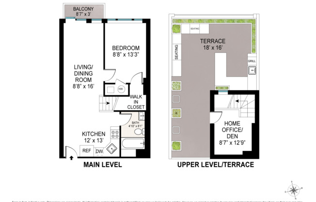 2 beds, 1 bath, 722 sqft, $3,700, Unit 4F