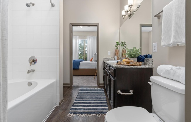 Bathroom at RiverHouse Apartments in Little Rock, AR