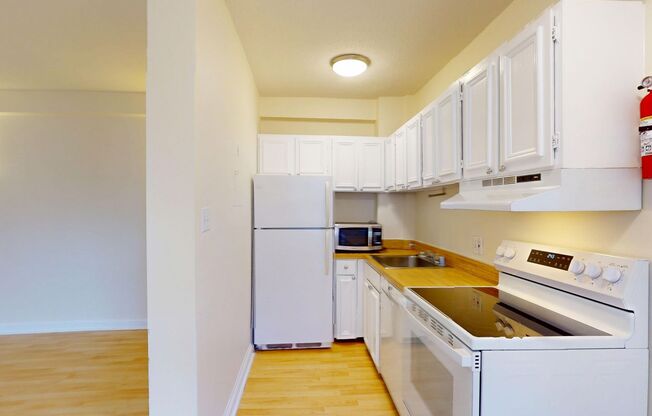 Lovely Studio Apartment In Historic Building- New Kitchen Appliances, Rooftop Lounge, Secured Entrance, & Beautiful Community Grounds