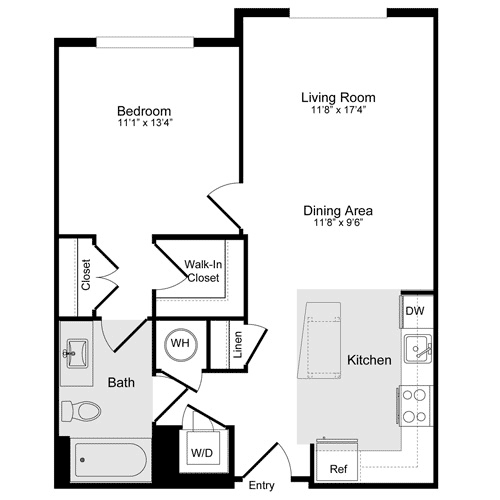 1 bed, 1 bath, 686 sqft, $2,364, Unit 402