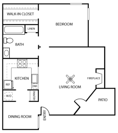 1 bed, 1 bath, 715 sqft, $1,017