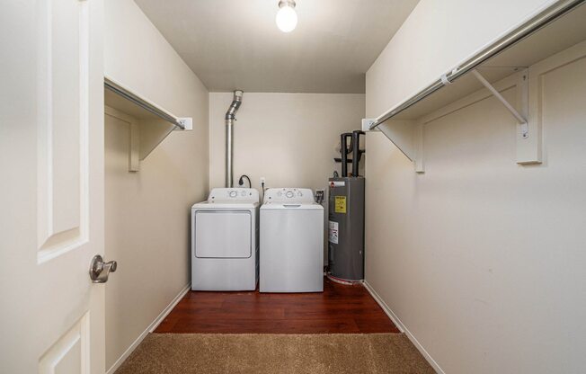 In-Unit Laundry at Woodland Villas