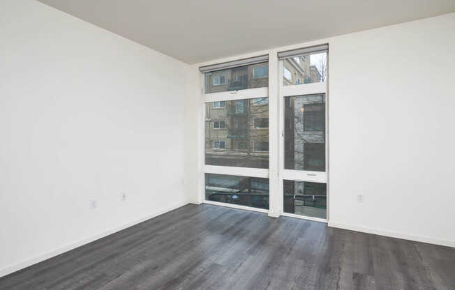 Studio Living Room with Hard Surface Flooring