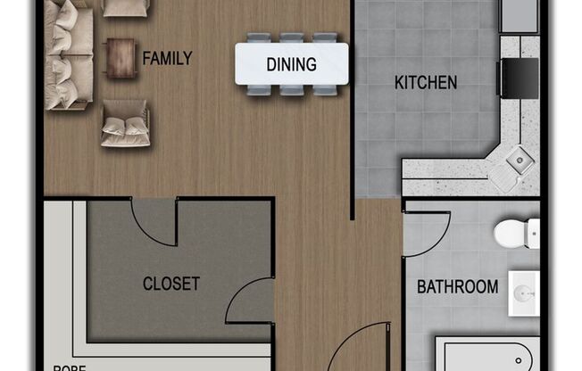 Studio, 1 bath, 349 sqft, $1,199, Unit 411