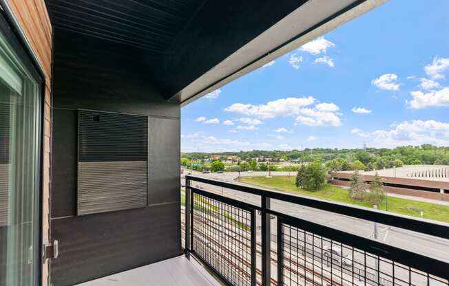 Balcony with City Views