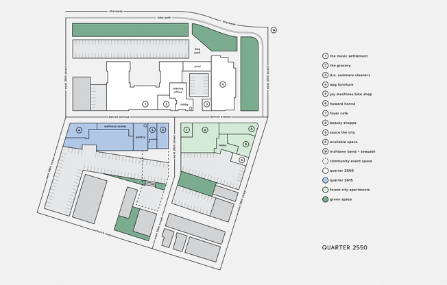 Quarter district map