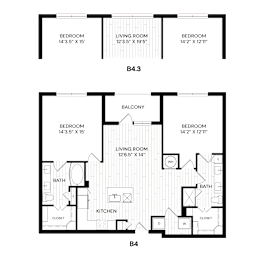 2 beds, 2 baths, 1,264 sqft, $2,195