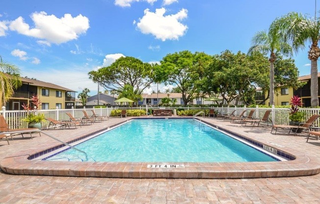 Resort Style Pool at Bay Club, Florida