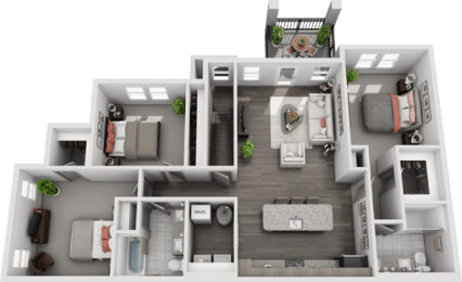 3 beds, 2 baths, 1,400 sqft, $2,368