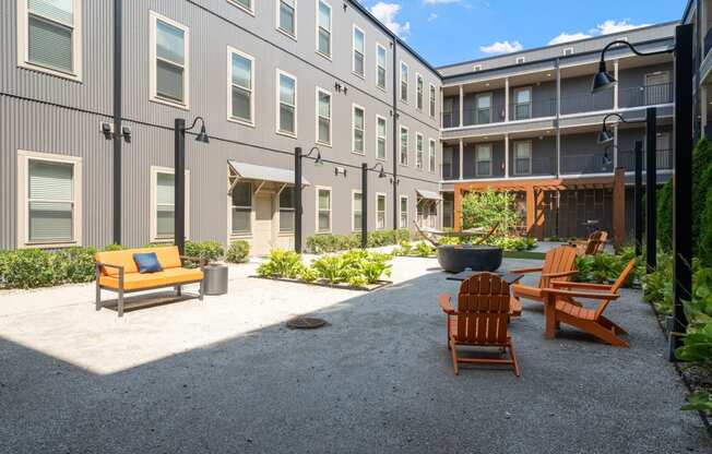 Courtyard with Patio Furniture