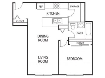 1 bed, 1 bath, 700 sqft, $1,395