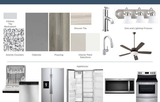 Interior Finishes at Avilla Boat Club, Fort Worth, TX 76179