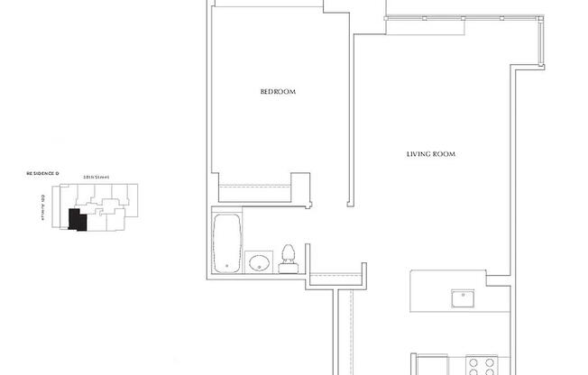 1 bed, 1 bath, $4,862, Unit PH-D