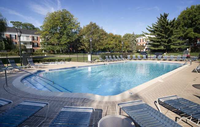 Outdoor heated pool