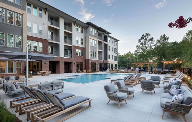 Resort Style Pool with Cabanas