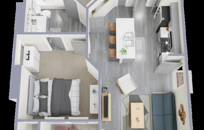1 bed, 1 bath, 625 sqft, $1,230