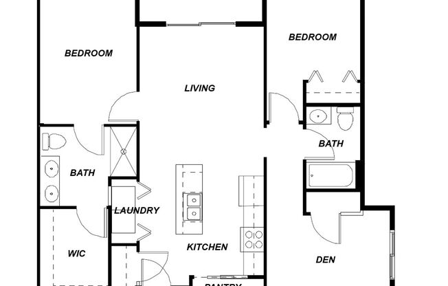2 beds, 2 baths, 983 sqft, $2,150, Unit 5115-102