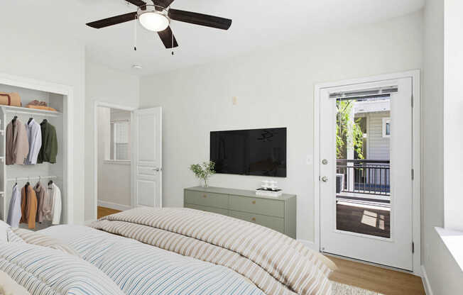 Bedroom with Hard Surface Flooring