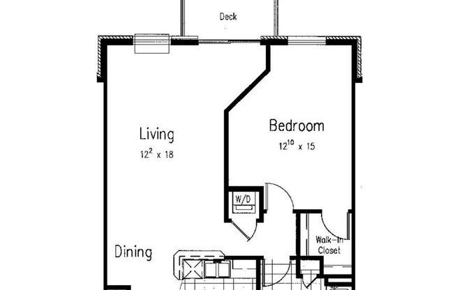 1 bed, 1 bath, 830 sqft, $1,370, Unit 8126-203