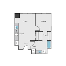 1 bed, 1 bath, 678 sqft, $2,015