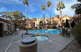 Pool views in gated community