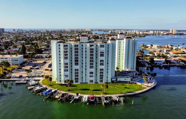 Available on April 15 - Stunning Furnished Waterfront Condo – 2 Beds / 2 Baths with Gulf-to-Bay Views!