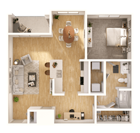 1 bed, 1 bath, 1,005 sqft, $2,279