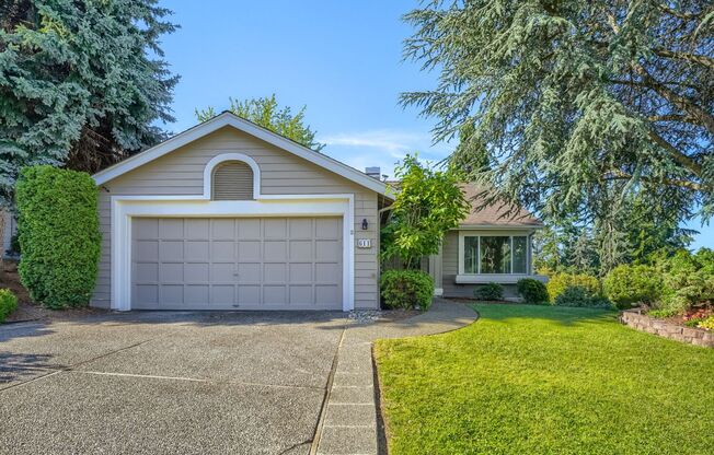 Well-Equipped 3 Bed 2 Bath Renton Home w/ 2-Car Attached Garage!