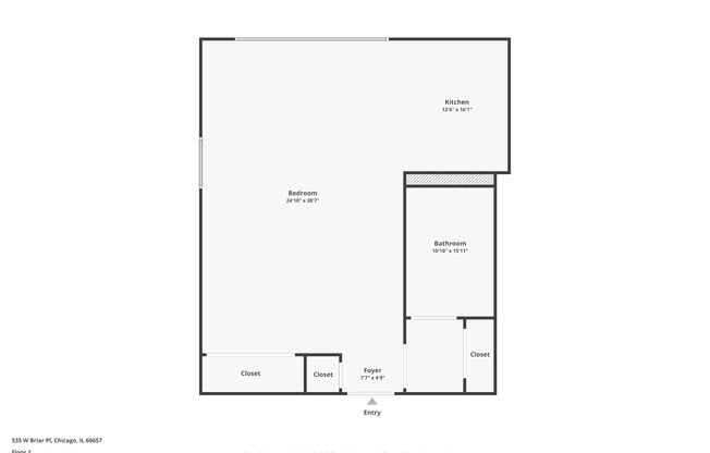 Studio, 1 bath, 400 sqft, $1,375, Unit 535-352