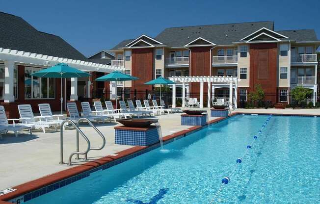 resort-style pool with lap lanes at 1200 Acqua