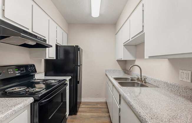 Studio Kitchen at Villa Toscana Apartments in Phoenix Arizona