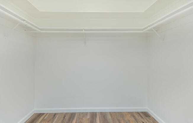 a close up of an empty room
