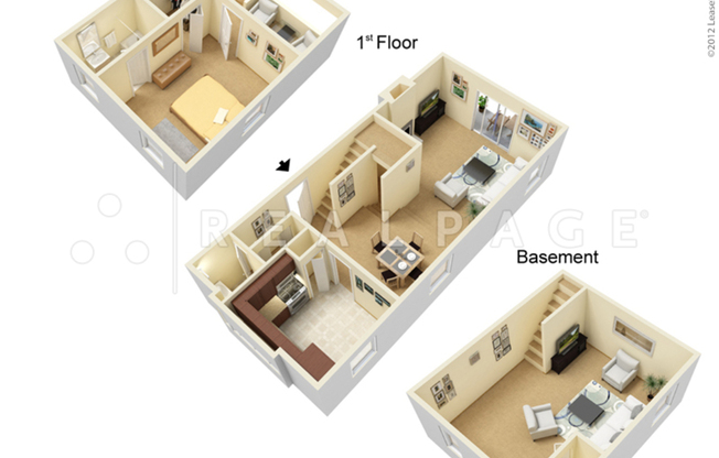 1 bed, 1.5 baths, 1,243 sqft, $2,651
