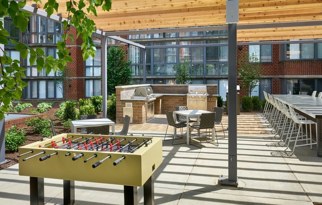 Challenge Your Neighbors to a Game of Foosball in the Courtyard