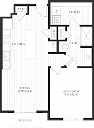 1 bed, 1 bath, 769 sqft, $1,695