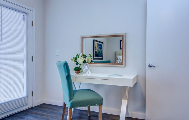 Desk Area at Aviator at Brooks Apartments, Clear Property Management, San Antonio