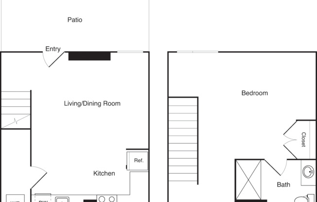 1 bed, 1 bath, 559 sqft, $1,584, Unit 104