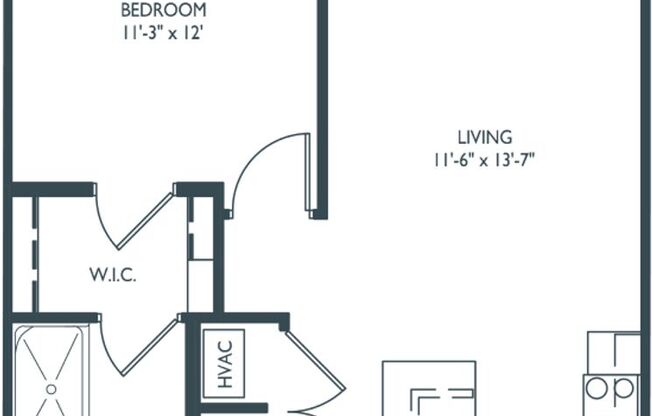 1 bed, 1 bath, 759 sqft, $1,665, Unit Unit 113
