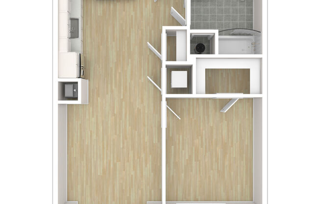 1 bed, 1 bath, 644 sqft, $4,055