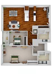 2 beds, 2 baths, 1,440 sqft, $3,505