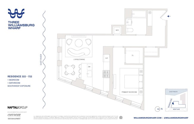 1 bed, 1 bath, $5,580, Unit 422