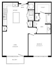 1 bed, 1 bath, 797 sqft, $1,429