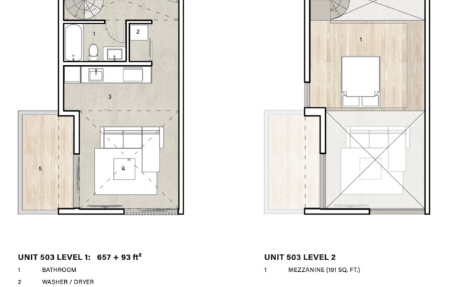 1 bed, 1 bath, 535 sqft, $3,100, Unit 503